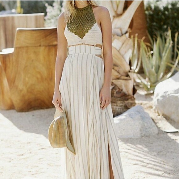 Free People Dresses & Skirts - Free People Harper Maxi Dress Size Small Crochet Bust